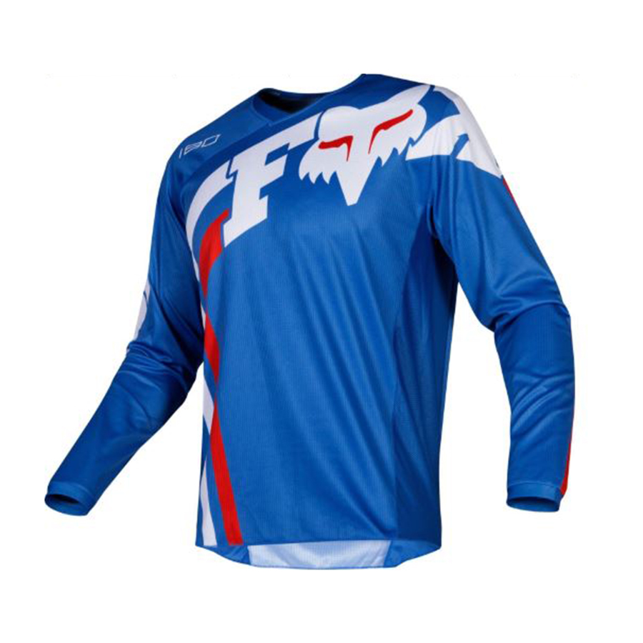 Jersey Motorcross MTB lengan  panjang  FOX  Kaos  Sepeda 