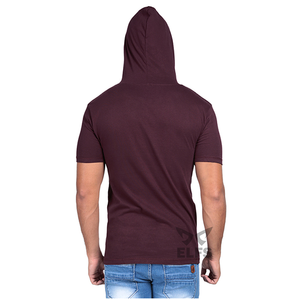 Kaos Hoodie Pria Polos Maroon Kaos Hoodie Elfs Shop