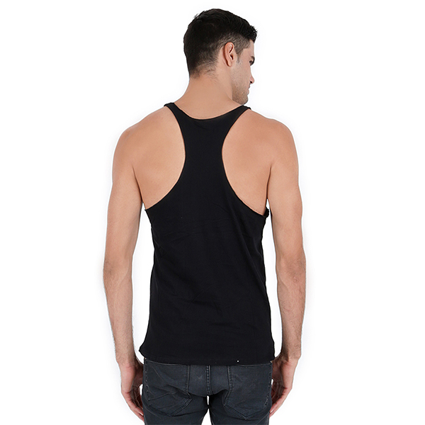  Kaos  Singlet  Pria Katun Gym Polos  Hitam SINGLET  CASUAL 