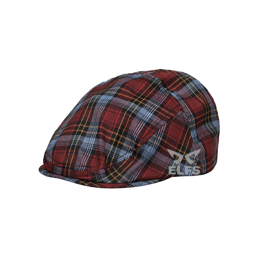 TOPI FLATCAP PAINTER KATUN TARTAN 2 TOSCA | TOPI PELUKIS