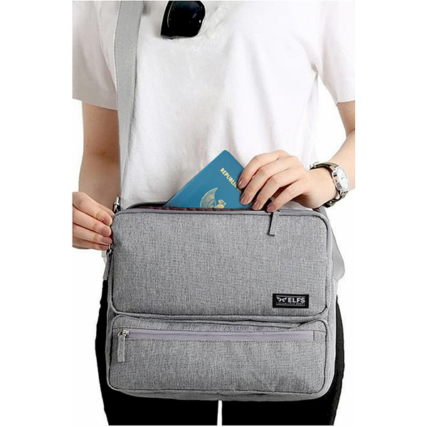  Tas  Selempang  Messenger Bag Urban Abu Tua TAS  SELEMPANG  