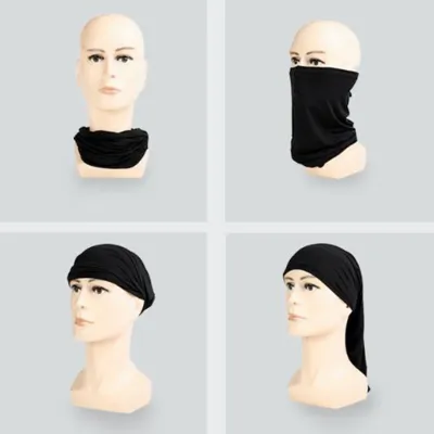 MASKER & BUFF Elfs - Masker Buff Earloop Bandana Lubang Telinga Hitam 2 buff_balaclava_ninja_hx1