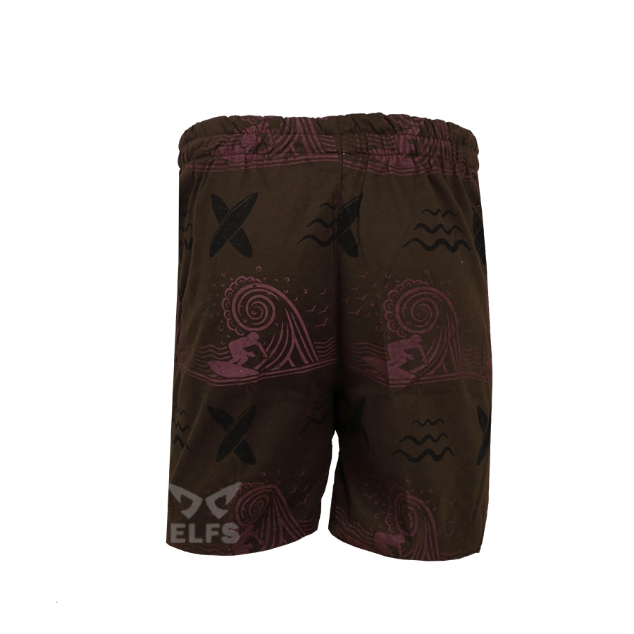 BOXER MOTIF Celana Pendek Santai Pria Boxer Rumahan Bahan Kaos Motif 02 Coklat Tua 2 cdb_boxer_motif_02_ct1