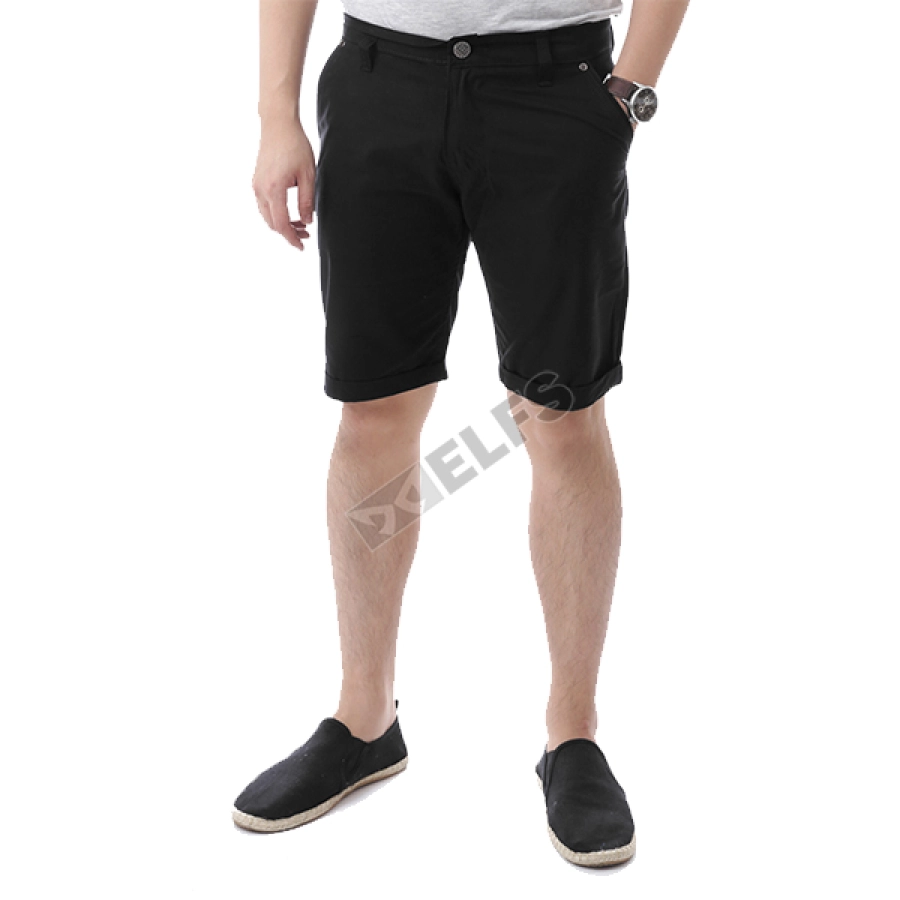 CELANA PENDEK CASUAL Celana Pendek Pria Chino List Hitam 1 cdb_chino_list_hx_0