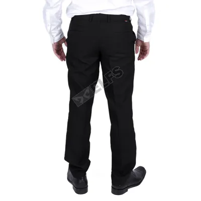 Celana Bahan Formal Pria Slimfit Wool Hitam  CELANA 