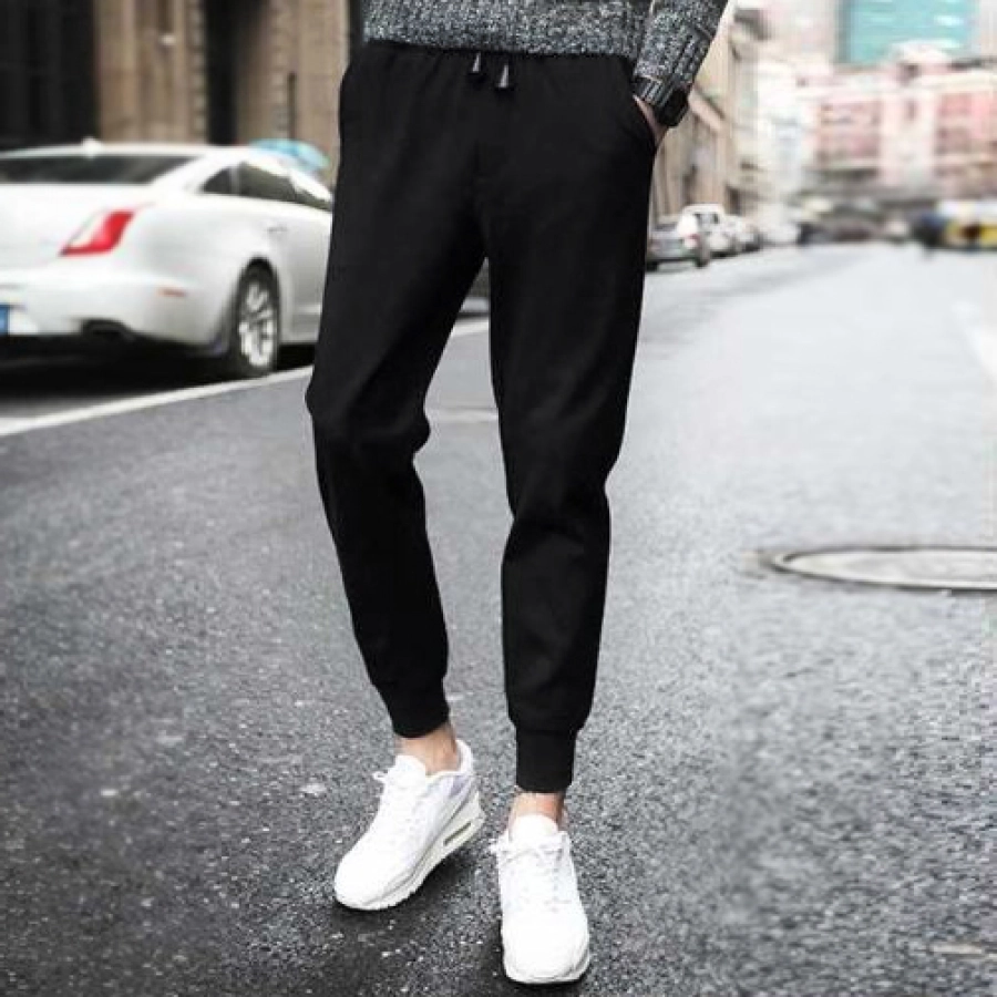 CELANA PANJANG CASUAL Celana Panjang Pria Jogger Import Lotto Sweat Pants Hitam Polos 1 cjb_jogger_simple_import_hx0