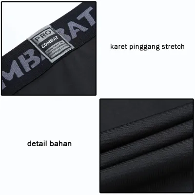 CELANA BASELAYER CELANA OLAHRAGA PRIA BASE LAYER LEGGING PANJANG SPANDEK LIST PROCOMBAT ABU MUDA 4 ctj_baselayer_legging_procombat_am3