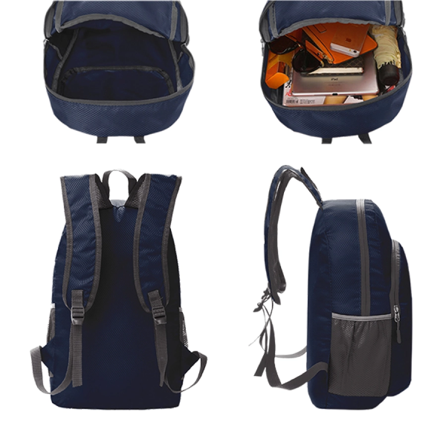 DAY PACK Tas Ransel Lipat Anti Air 20L Foldable Water Resistant Backpack 1AZD04 ELFS Biru Dongker 3 daypack_move_20l_navy_2