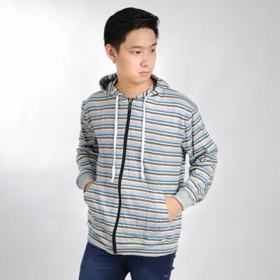 HOODIE TERRY  Hoodie Pria Salur Jaket Terry Zipper Sweater Murah 08 Cream 1 hlpls_salur_08_cr0