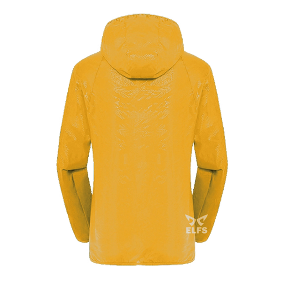 JAKET PRIA  LIPAT  PARASUT WATER RESISTANT SIMPLE KUNING TUA 