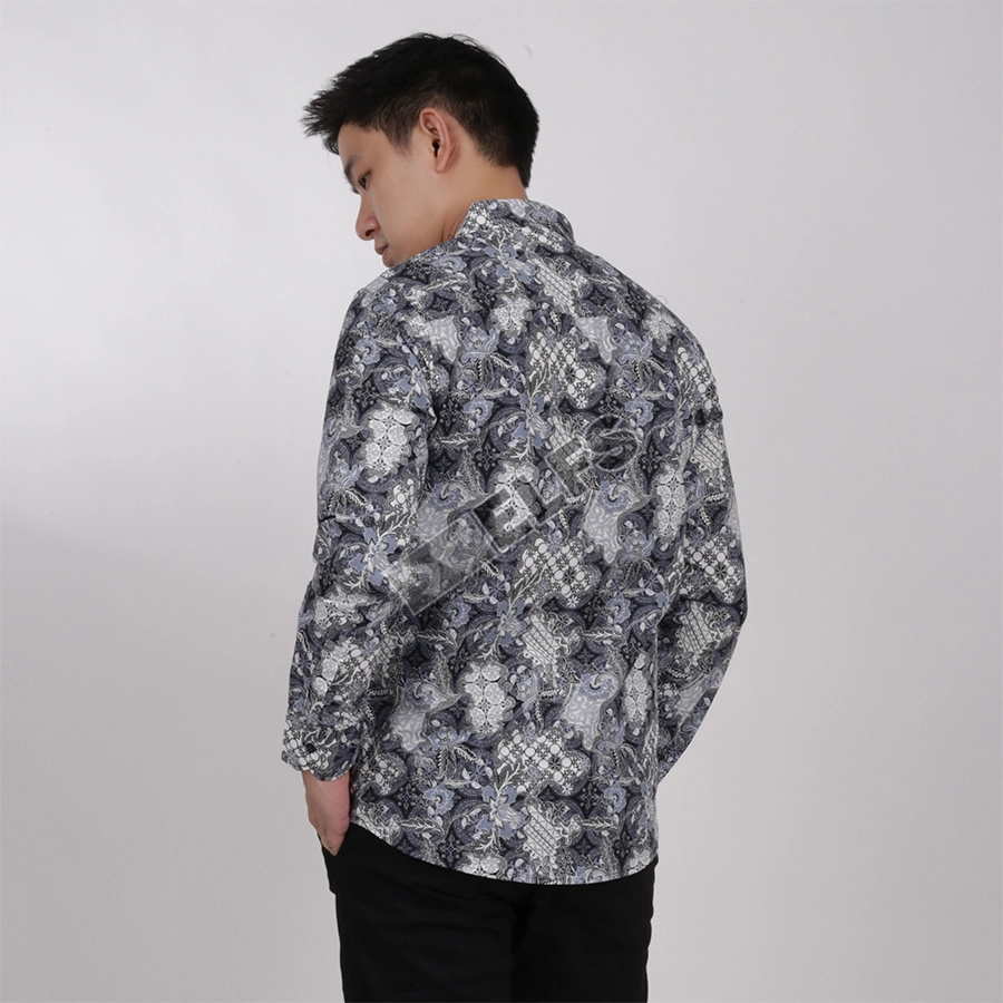 KEMEJA BATIK PANJANG KEMEJA PRIA BATIK SONGKET LENGAN PANJANG SLIMFIT TERMURAH M-XL 11 PUTIH 2 kfbj_batik_songket_11_px_1