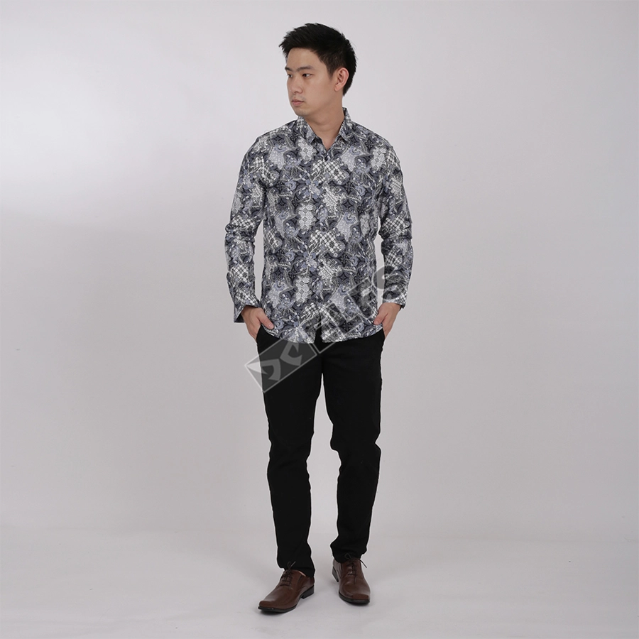 KEMEJA BATIK PANJANG KEMEJA PRIA BATIK SONGKET LENGAN PANJANG SLIMFIT TERMURAH M-XL 11 PUTIH 3 kfbj_batik_songket_11_px_2