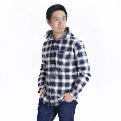 KEMEJA PANJANG KEMEJA FLANEL PRIA HOODIE LENGAN PANJANG MOTIF KOTAK 06 ABU MUDA BIRU DONGKER 1 kffj_flanel_hoodie_06am_bd0