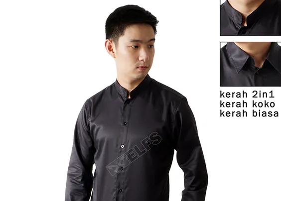 Newsletter [ELFS] BARU ! Kemeja KOKO bisa jadi kemeja biasa juga ! kfsj twill kerah 2in1 new hx 0 38ec2 3073 6332