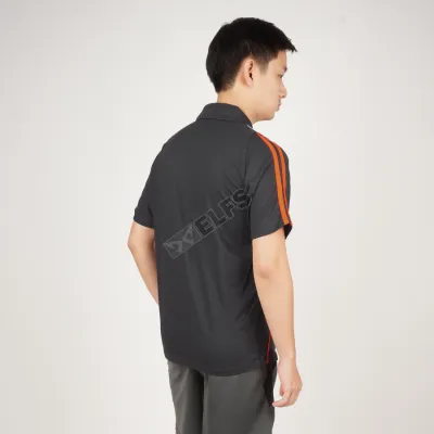 POLOSHIRT  Kaos Polo Shirt Pria Baju Training Pendek List Abu Tua 2 pltd_poloshirt_training_pendek_list__at1_copy