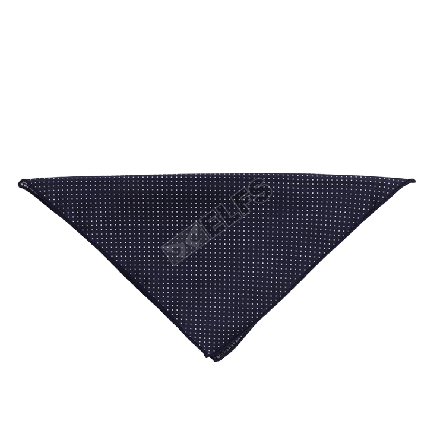 SAPU TANGAN Sapu Tangan Saku Jas Satin 2 sisi motif Pocket Square Handkerchief Dot - Biru Dongker 6 saputangan_saku_jas_dot_bd5