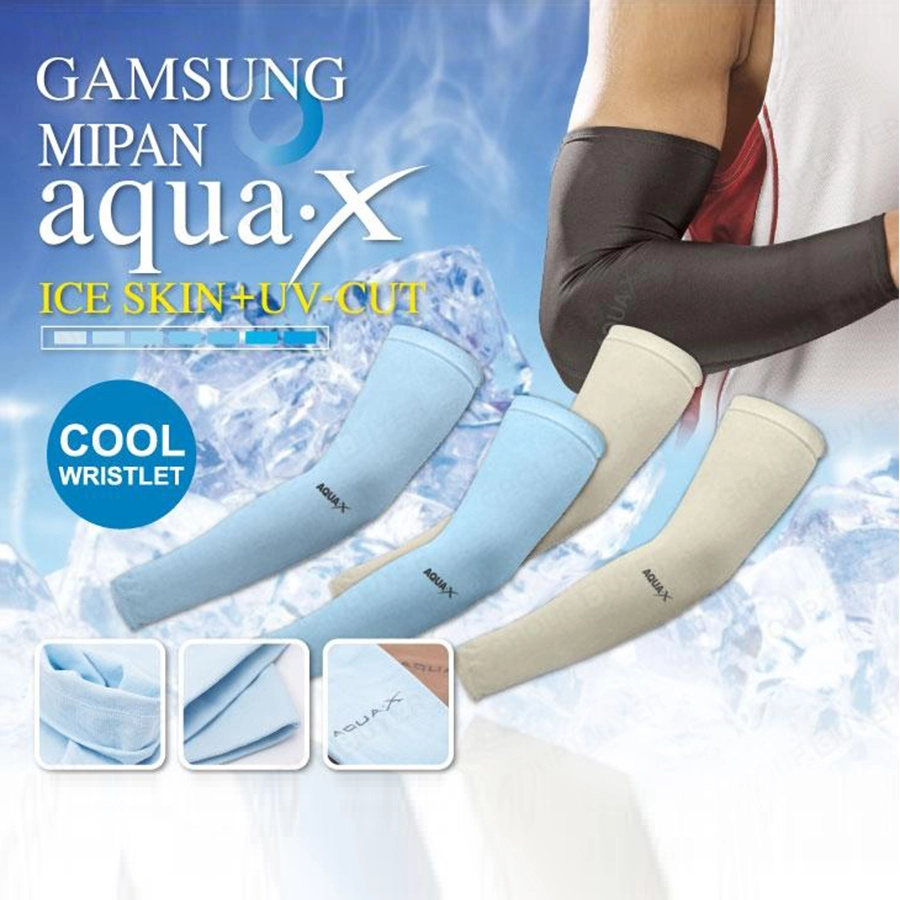 SARUNG TANGAN & MANSET SARUNG LENGAN MANSET SEPEDA AQUA X ANTI UV ICE SKIN COLL WRISTLET ARM SLEEVE UNGU MUDA 3 sarung_lengan_aqua_0