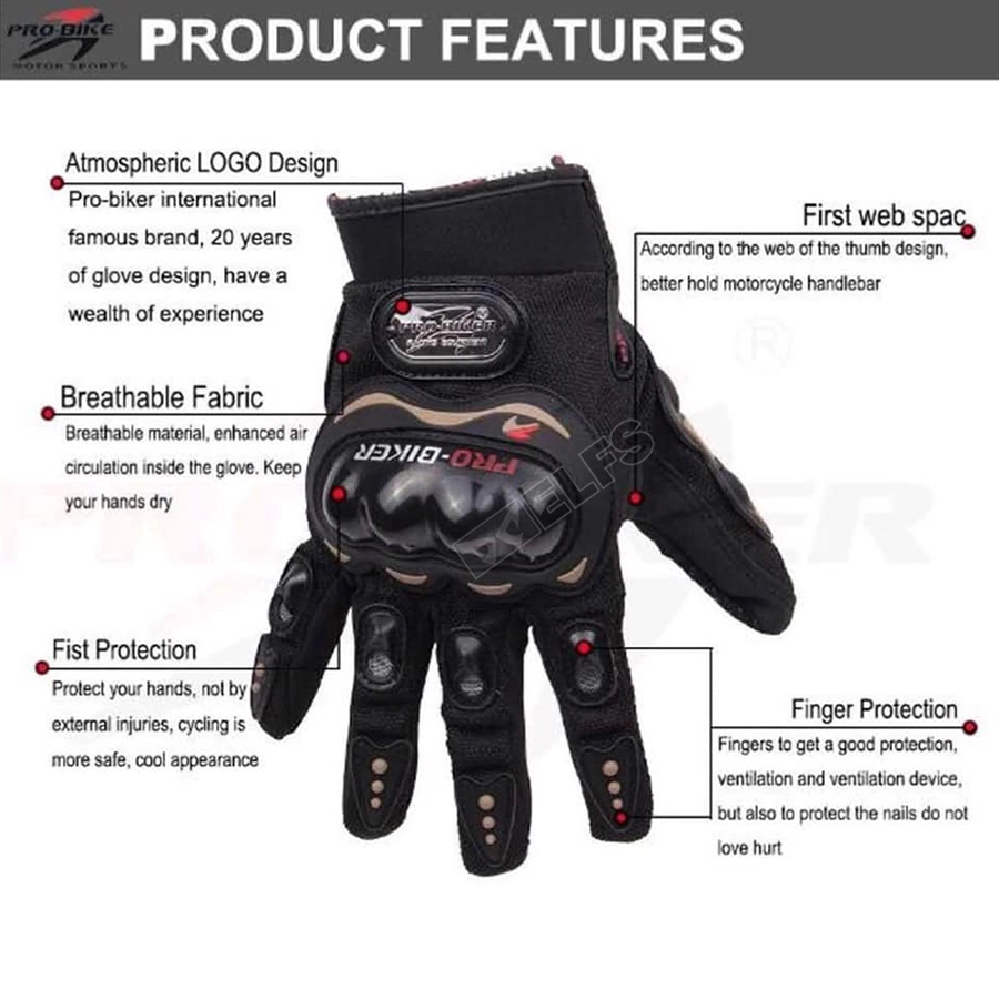 pro biker bike gloves