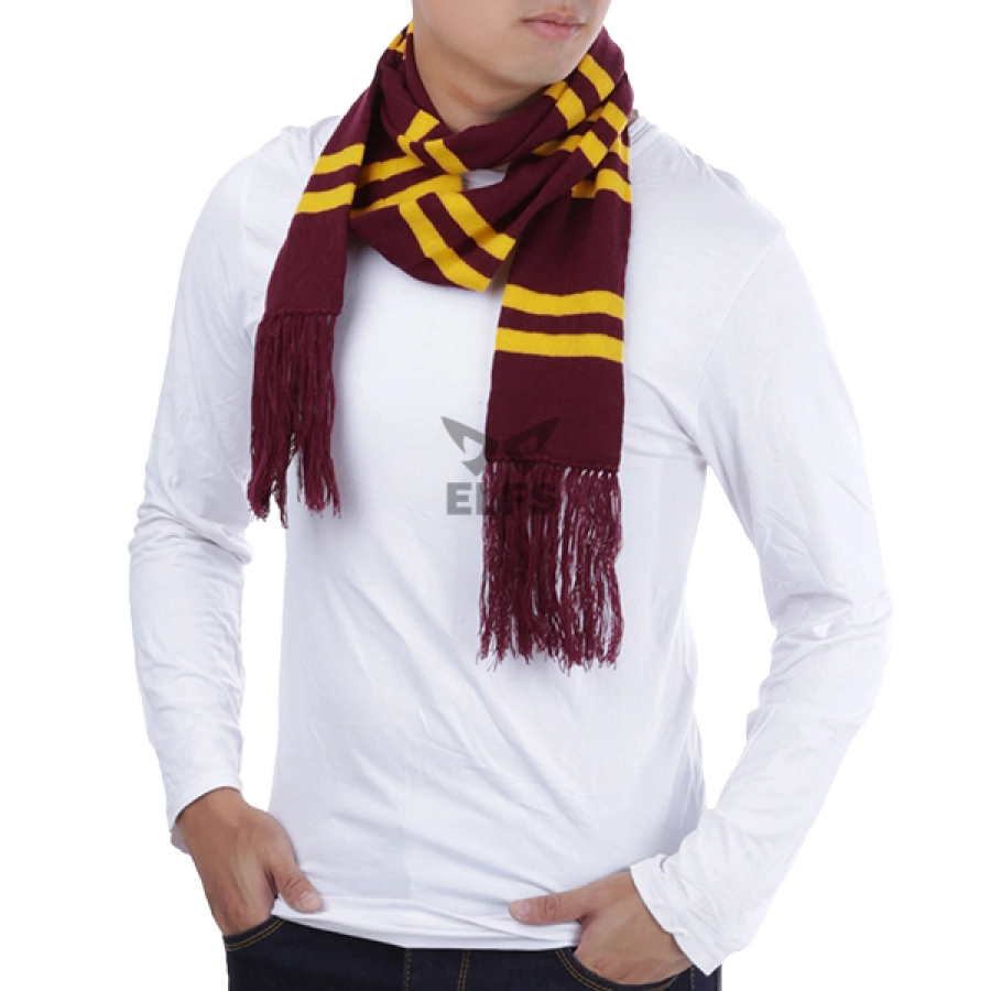 SYAL Syal Rajut Musim Dingin Salur Harry Potter Gryffindor Maroon 2 syal_rajut_salur_harry_potter_mo_1