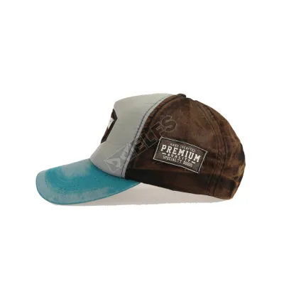 Topi Baseball Bordir Wash Memphis Origin Toska | BASEBALL MOTIF | ELFS SHOP