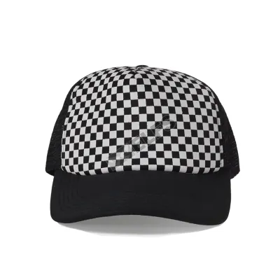 Topi Trucker Jaring Baseball Catur  Hitam BASEBALL MOTIF  