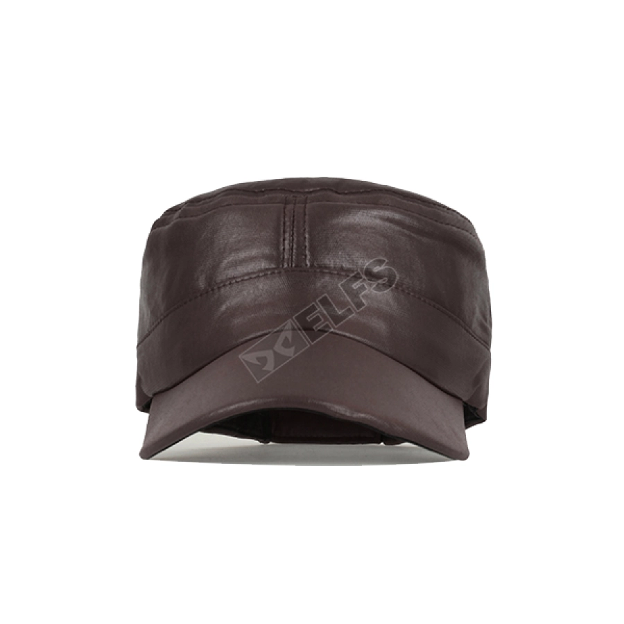 TOPI KOMANDO Topi Komando Military Cap Metallic Polos Coklat Tua 2 to3_komando_metallic_ct_1_copy