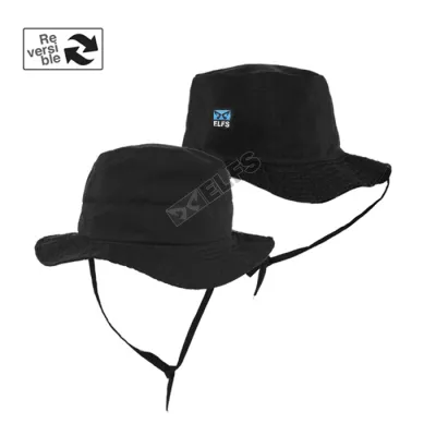 TOPI RIMBA / MANCING TOPI RIMBA RIPSTOP REVERSIBLE HITAM HITAM 1 to3_ripstock_reversible_hitam_hx