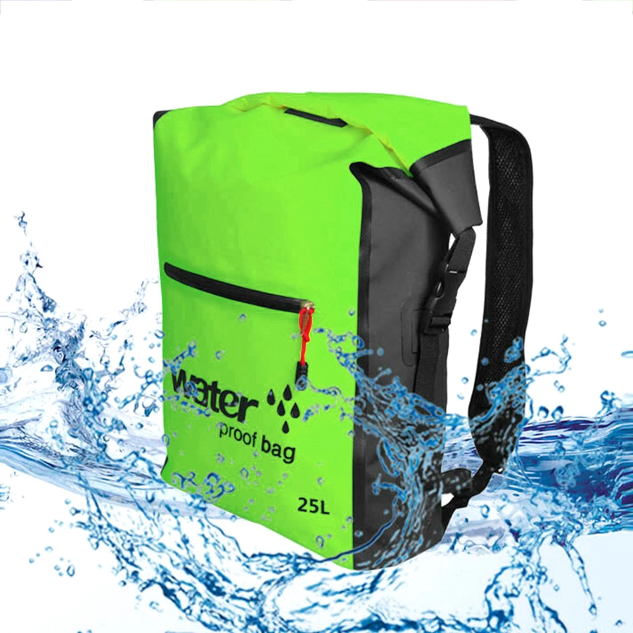 TAS GUNUNG DRY BAG BACKPACK WATERPROOF 25 LITER - TAS RANSEL ANTI AIR 100% HIJAU MUDA 1 trim_ocean_pack_25l_im0