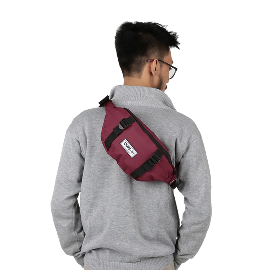 TAS PINGGANG TAS PINGGANG SELEMPANG TACTICAL CANVAS OUTS-ITS POLOS WAIST BAG MERAH MAROON 5 trm_ours_ist_pinggang_mo4_copy