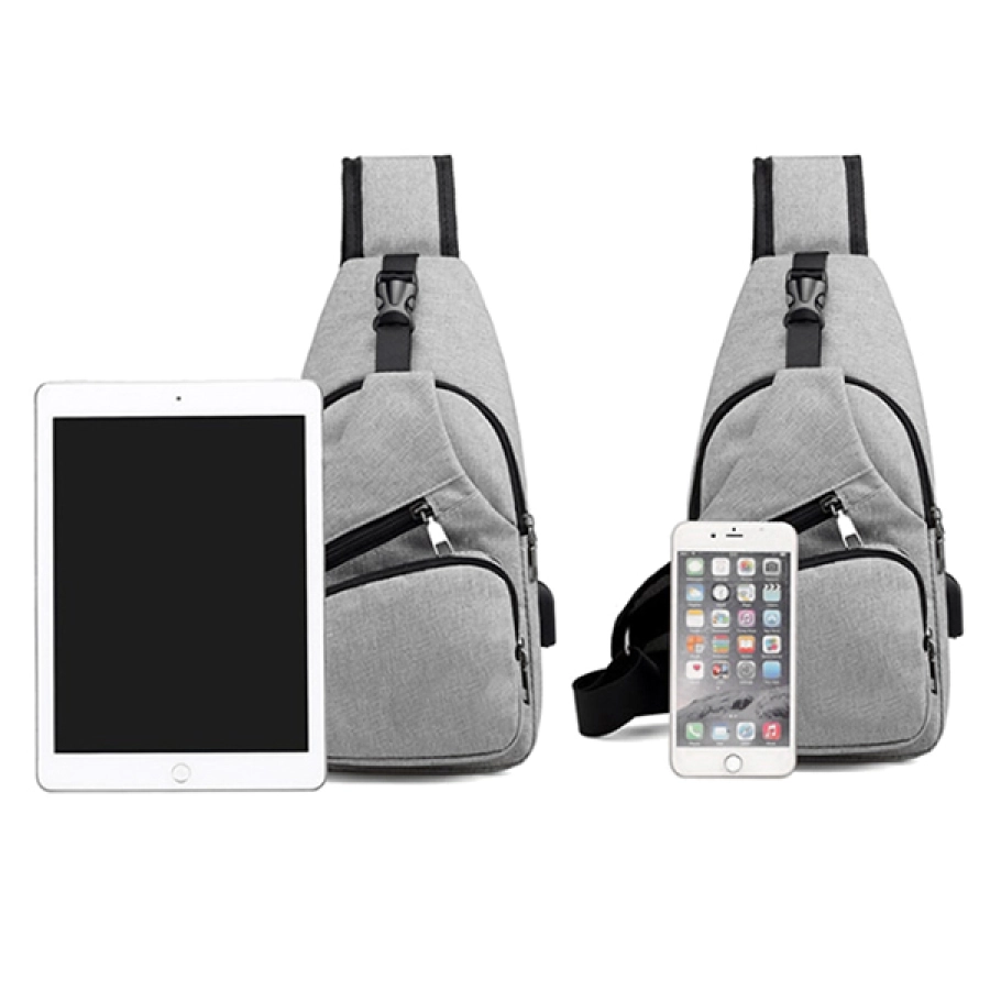  TAS  SELEMPANG USB  PORT CHARGER SMART CROSSBODY SLING BAG 