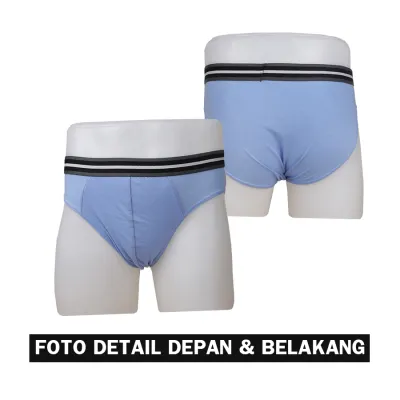 CELANA DALAM Briefs Katun Pria Import List Celana Dalam CD Kolor Ungu Tua 3 uk_briefs_import_list_3pcs_mx2