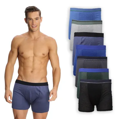 BOXER POLOS Boxer Briefs Katun Pria Import List Celana Dalam CD Kolor Abu Tua 1 xk_boxer_briefs_import_list_3pcs_mx0